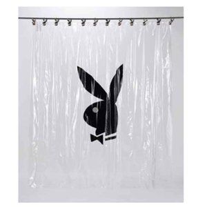 PLAYBOY Shower Curtain CLEAR NWT